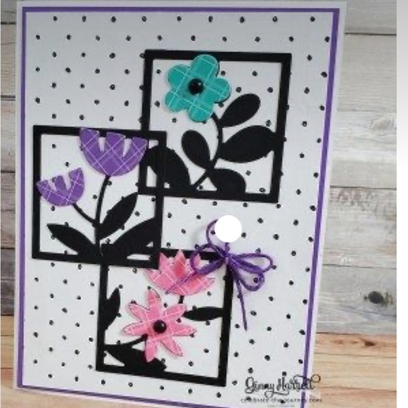 Stampin Up! Cling Stamp Set “All Squared Away” 1 set of 9 stamps. - Picture 4 of 7